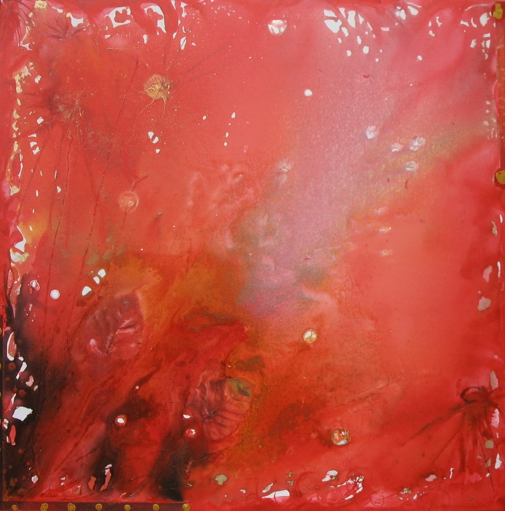 tableau-de-sylvie-guével-qui-représente-un-travail-d-abstraction-dans-les-tons-rouges.