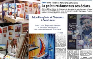 Sylvie Guével au Salon Remp'arts & Chevalets de Saint-Malo en 2007