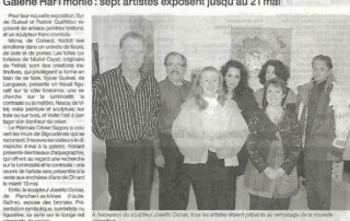 OUEST-FRANCE 2008 - Sylvie Guével à la Galerie HarTmonie avec Muriel Cayet, Nasca, Sagory, Mona, Donas et Queffelec