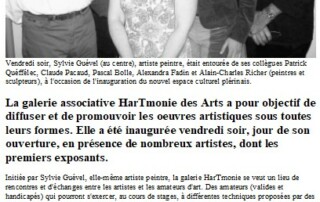 Inauguration de la Galerie HarTmonie en juin 2006 sur le port de Saint-Brieuc