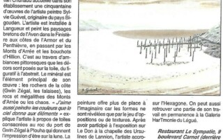 Sylvie Guével expose Au Sympatic à Saint-Brieuc en 2007 - LE PENTHIEVRE