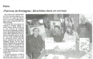 Dédicace du Livre collectif " Peintres de Bretagne" par Sylvie Guével, Daniel Girault, Sandrine Lamour, Pierrick Girault à l'occasion de la sortie du livre en 2007