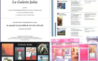 Sylvie Guével à la Galerie Julia de Pont-Aven en 2008