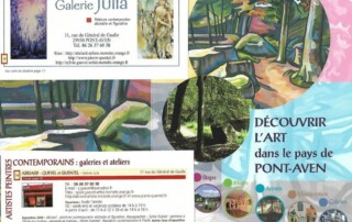 Sylvie Guével à la Galerie Julia de Pont-Aven en 2009