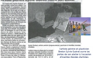 Sylvie Guével ouvre les portes de son atelier pour Insolites mondes d'artistes de 2004
