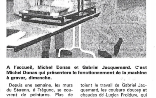 Exposition de Sylvie Guével avec "Les peintres de Trégunc" en 1995