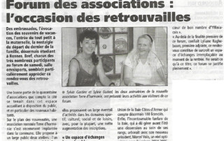 Sylvie Guével à l'association Terre d'Harmonie - Le Télégramme Yffiniac 2004
