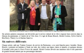 ouest-france - Sylvie Guével expose dans la maison du patrimoine en ville close de concarneau