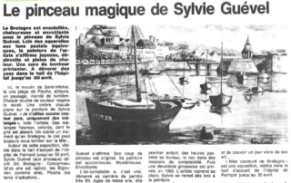 Exposition de Sylvie Guével à l'hopital de Paimpol en 1995