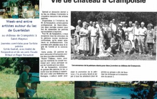 Week-end artistique pour Sylvie Guével avec André de Kerpezdron et Claude Bittuzi en 1994
