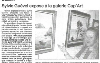 Sylvie Guével expose à la Galerie Cap'Art de Quintin en 2005