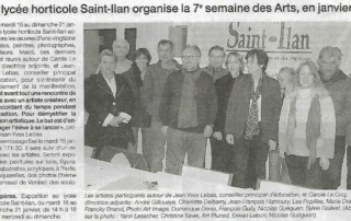 Sylvie Guével invitée à exposer au lycée horticole de St Ilan pour la 7ème semaine des arts en 2006