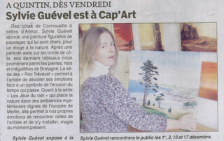 Sylvie Guével expose à la Galerie Cap'Art de Quintin en 2006